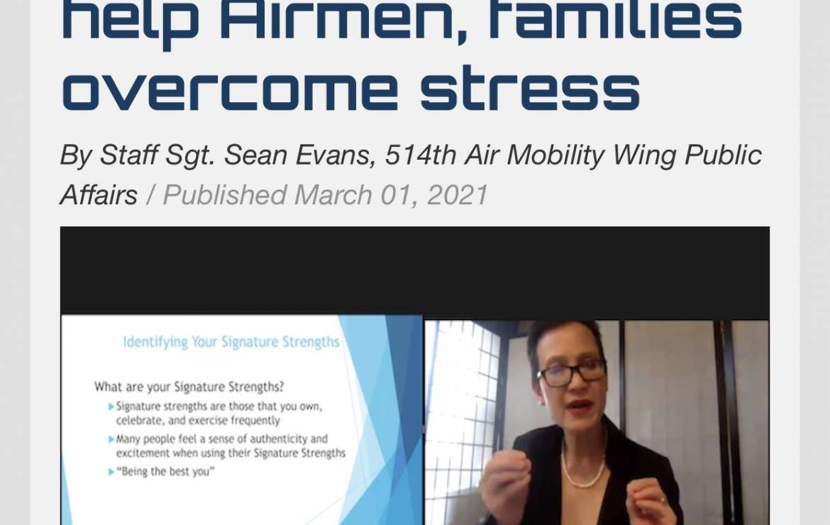 Media: Building upon personal strengths help Airmen families overcome stress